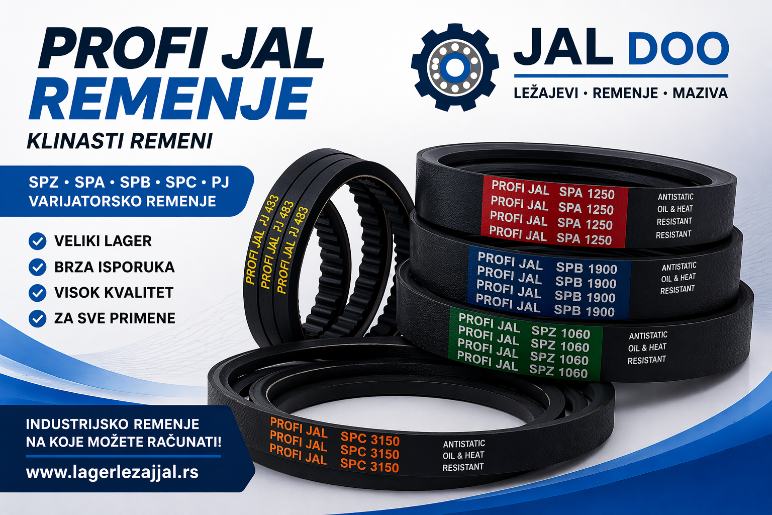 PROFI JAL BELT-Kvalitetno klinasto remenje-kaisevi